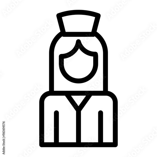 midwife line icon