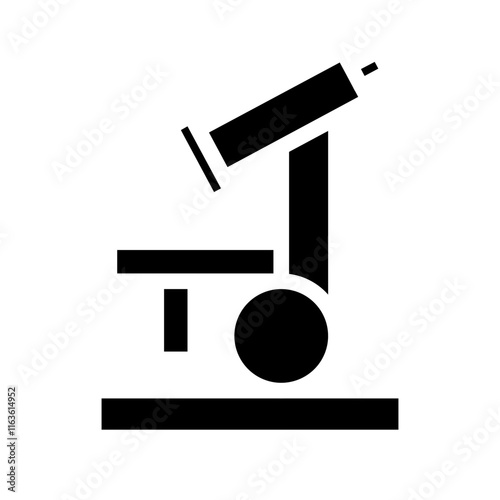 microscope solid icon