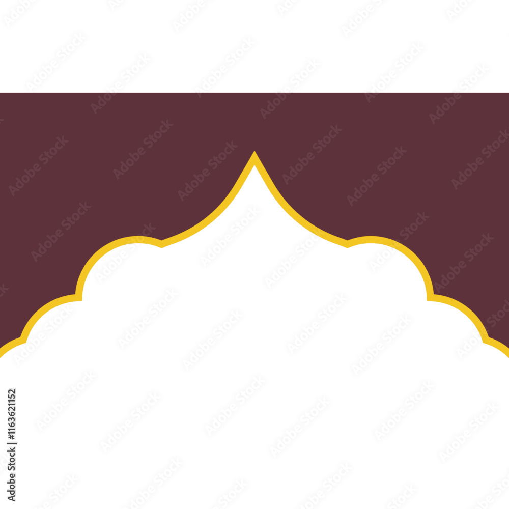 Obraz premium islamic footer