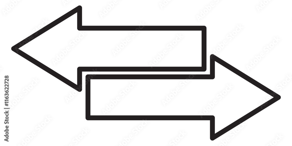 Transfer arrows outline icon. linear style sign for mobile concept and web design. Left right arrows simple line vector icon. Symbol, logo illustration. Transfer arrows icon. Data transfer vector icon Transfer arrows outline icon. linear style sign for mobile concept and web design. Left right arrows simple line vector icon. Symbol, logo illustration. Transfer arrows icon. Data transfer vector icon