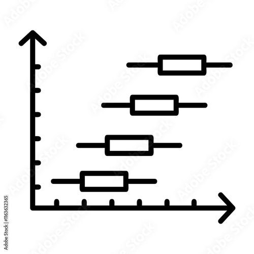 Horizontal Bar Chart Icon