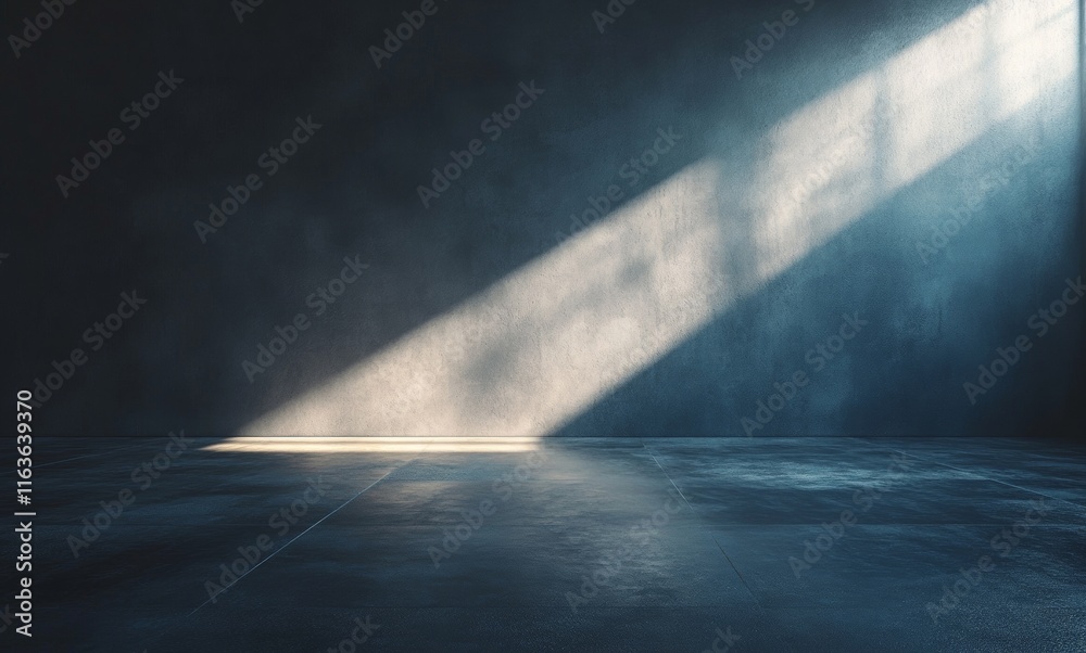 An empty room with light shining from the left side, creating a subtle glow on the wall and floor. Potential usecase: Interior design, ambient lighting, or serene atmosphere. An empty room with light shining from the left side, creating a subtle glow on the wall and floor. Potential usecase: Interior design, ambient lighting, or serene atmosphere.