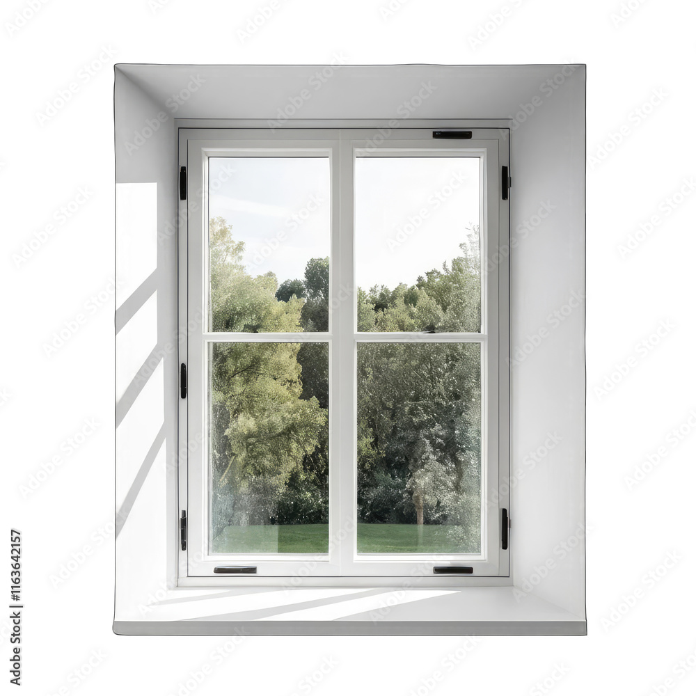 window with white background window with white background