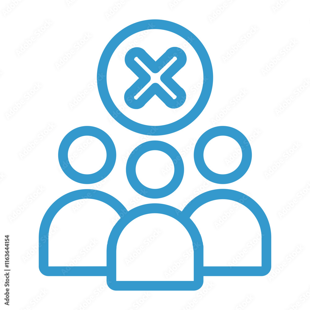 not a cooperative member color icon