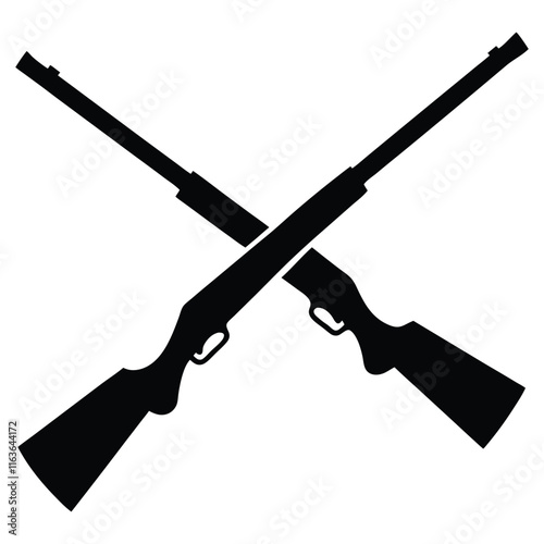 The outline of shotguns