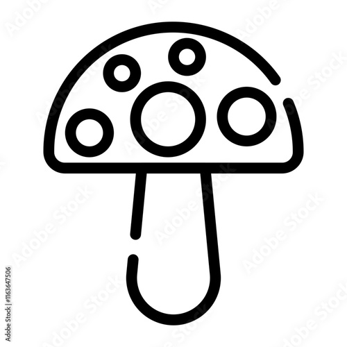 drug mushroom cutline icon