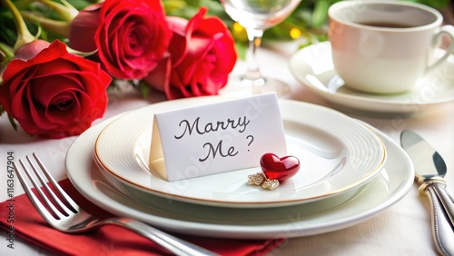 Valentine's Day table-setting romantic dinner marry