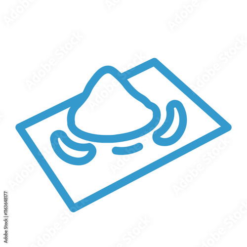 narcotic powder color icon
