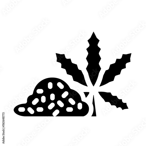 marijuana powder solid icon