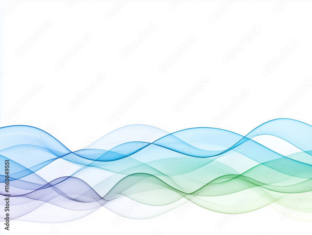 Obraz premium abstract wave lines on white background