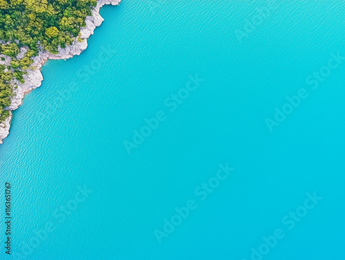 aeriel shot of an abstract looking lake photo