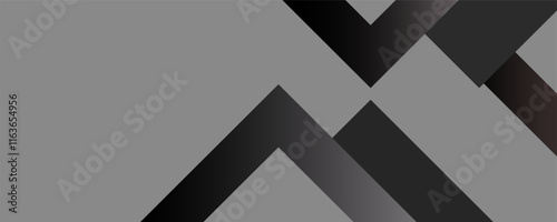 GREY ABSTRACT banner background. Modern creative premium gradient. 3d cover of business presentation banner with geometric element