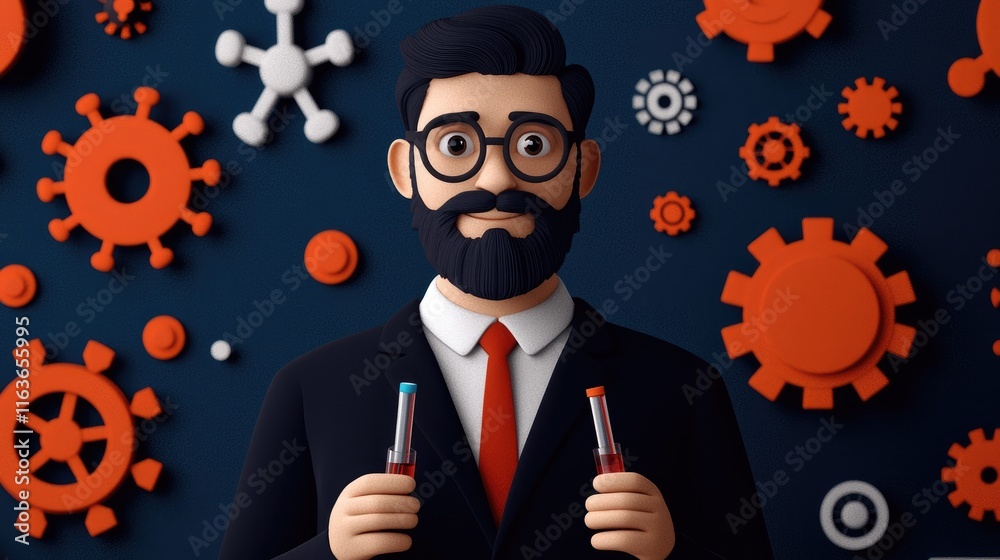 Laboratory experiment in science modern office digital art creative environment close-up perspective innovation concept Laboratory experiment in science modern office digital art creative environment close-up perspective innovation concept