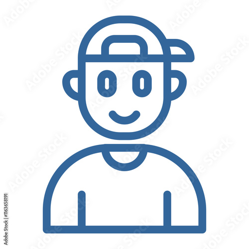 Free Download teenage boy avatar color icon - GFXLoad