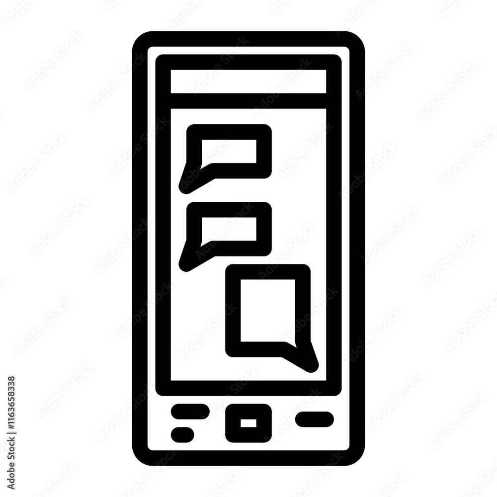 chat group line icon chat group line icon