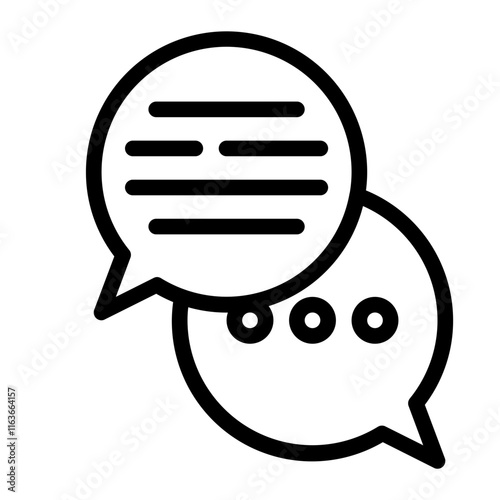 youth discussion line icon