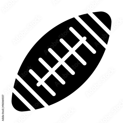 rugby game solid icon