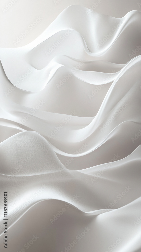 Fototapeta premium Wispy smoke trails rising softly on a white background