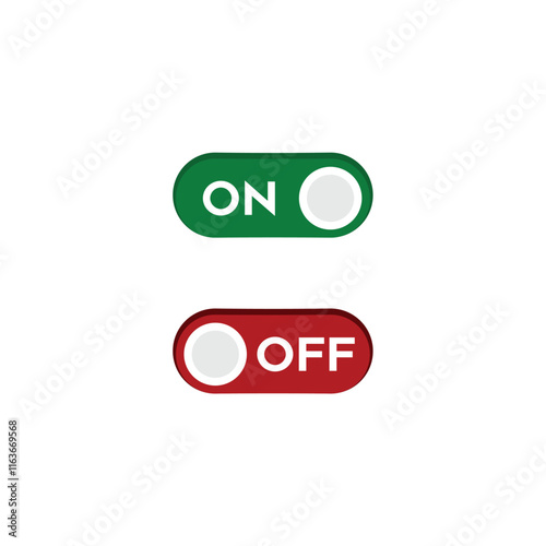 logo icon design vector on and of