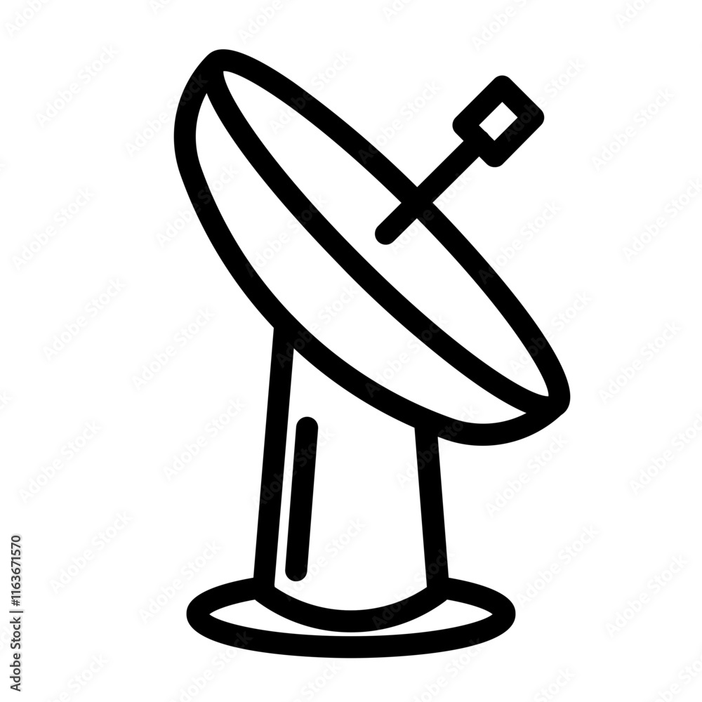 satellite signal receiver_1 line style satellite signal receiver_1 line style