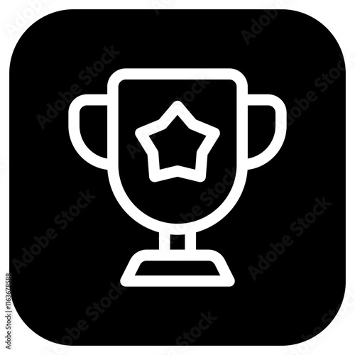 Editable winning trophy vector icon. Video game, game elements. Part of a big icon set family. Perfect for web and app interfaces, presentations, infographics, etc