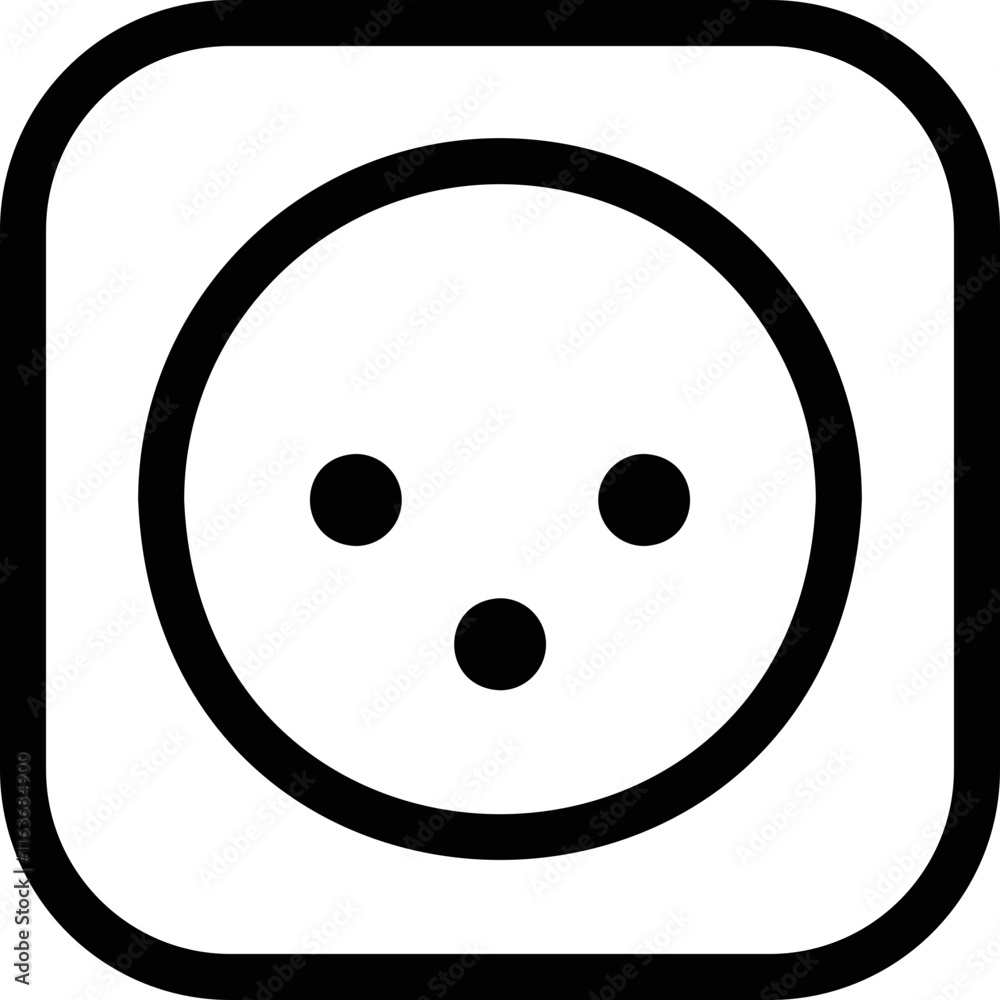 simple vector icon socket