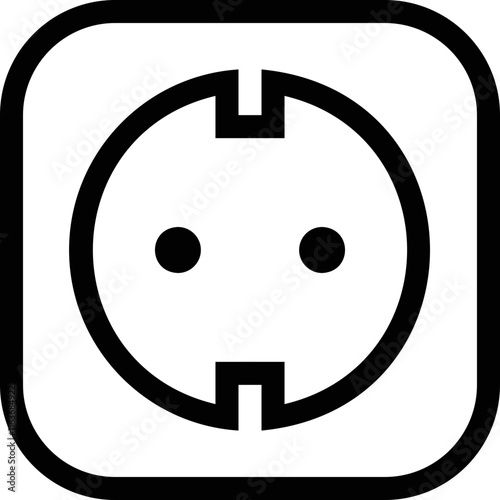 simple vector icon socket