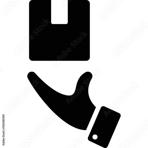 Simple vector icon delivery of goods
