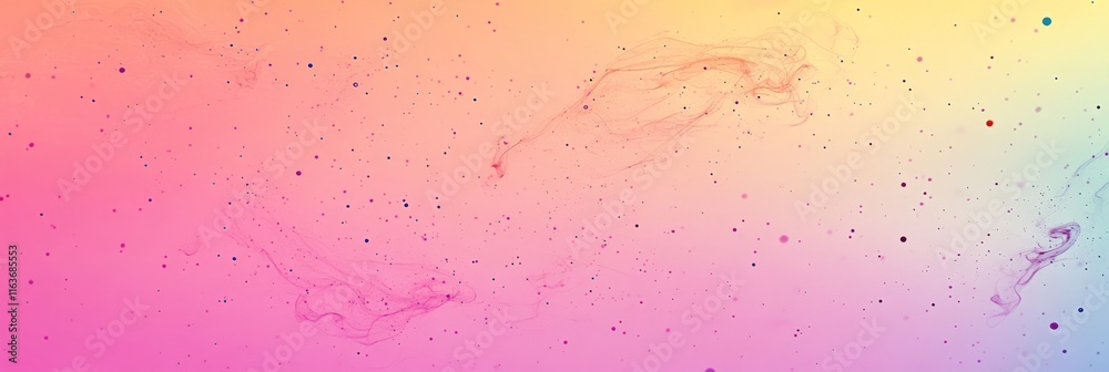 Obraz premium Abstract Network Connections, Data Flow, and Dynamic Patterns on a Soft Pastel Gradient Background
