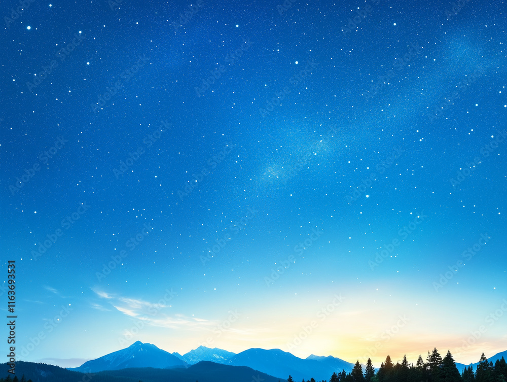 Naklejka premium night sky with stars background