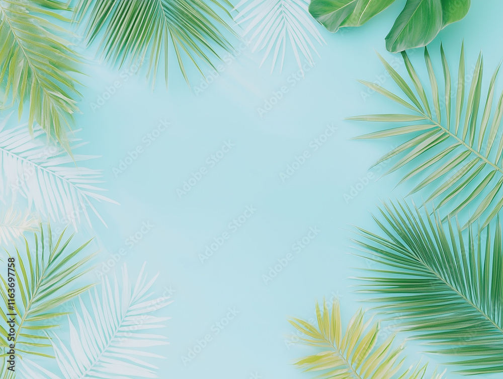 Painted palm pattern/background Painted palm pattern/background
