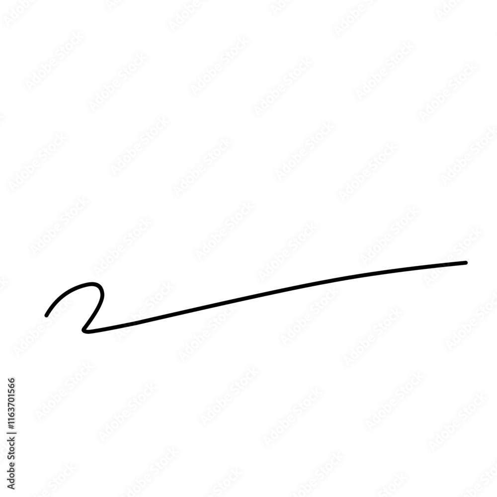 Underline hand drown Underline hand drown