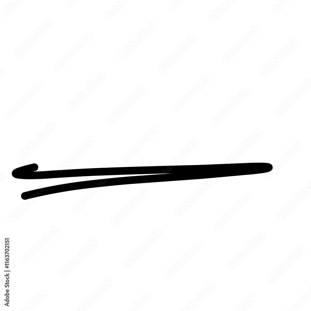 Underline hand drown Underline hand drown