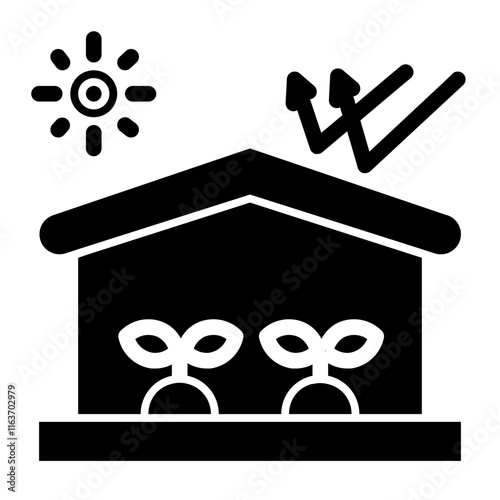 greenhouses glyph icon