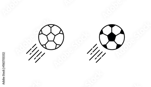 Shoot ball icon design with white background stock illustration