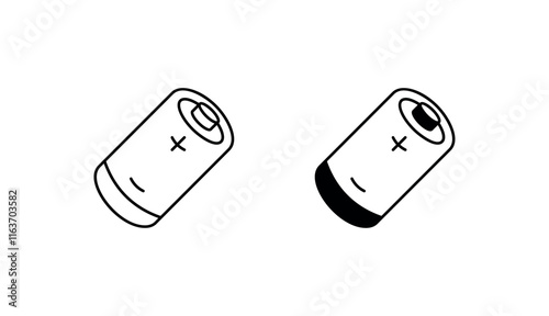 Batter icon design with white background stock illustration