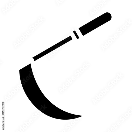 sickle solid icon