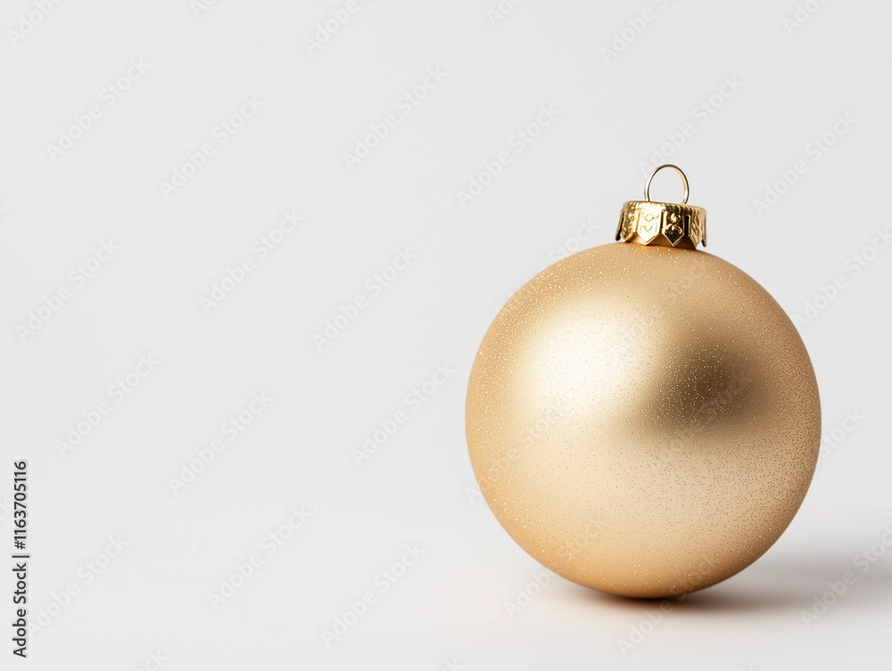 Small golden christmas balls