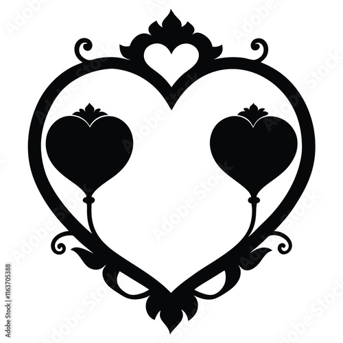 A heart is a ubiquitous sign of love, representing profound devotion and affection amongst humans.