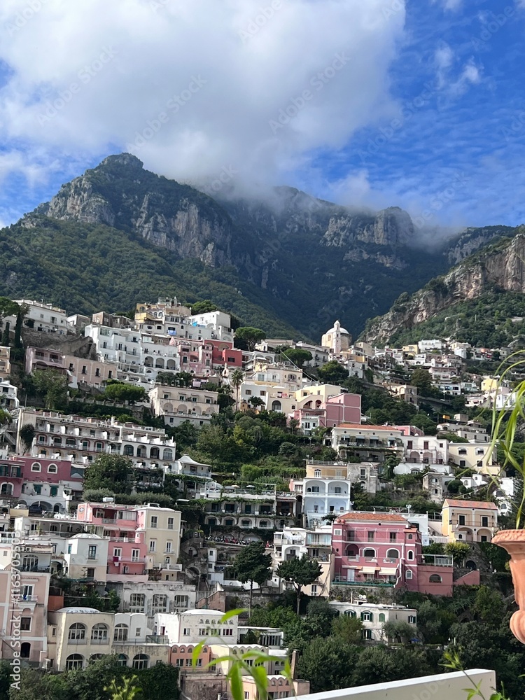 Obraz premium village in the mountains Amalfi italy