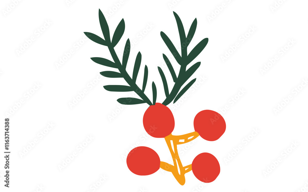 Obraz premium Christmas decorations including Santa and some of fruit