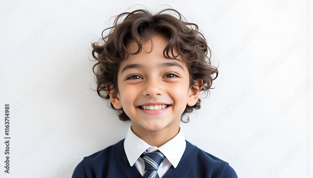 Happy Smiling Boy Portrait, School Kid Happy Smiling Boy Portrait, School Kid