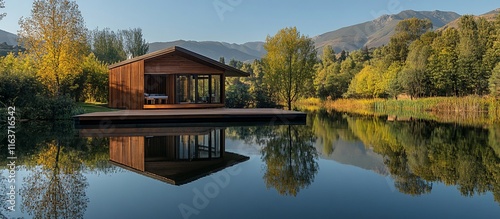 Tranquil Lakeside Cabin.
