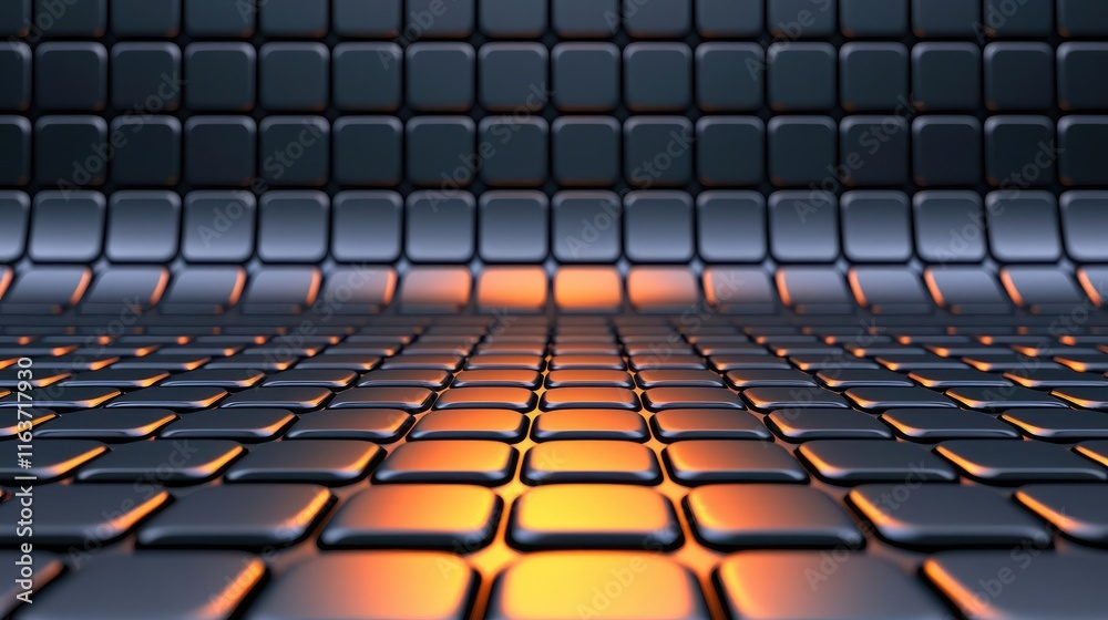 Obraz premium Brushed abstract background idea. Abstract design featuring illuminated grid creating a modern background effect.