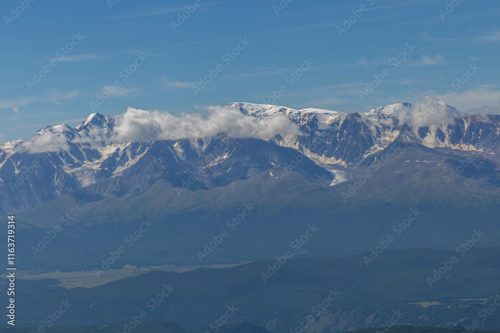 Beautiful view from the Aktash repeater (Aktashsky transponder). Altai republic, Russia Beautiful view from the Aktash repeater (Aktashsky transponder). Altai republic, Russia