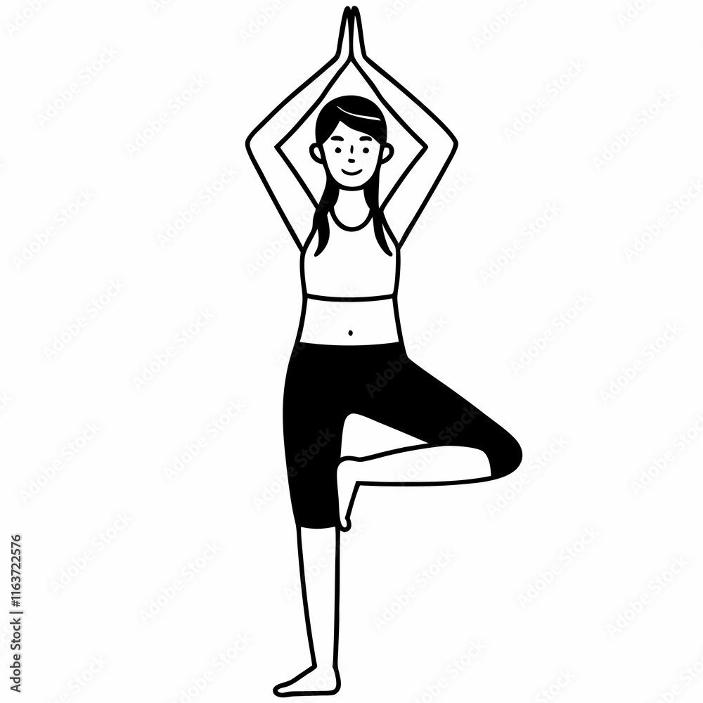 Woman Yoga Icon Woman Yoga Icon