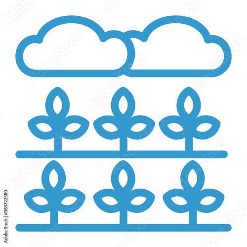 cloudy and veggie color icon