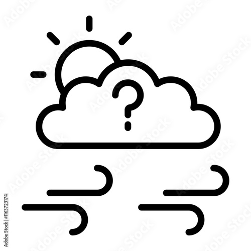 Unknown Vector Line Icon Design