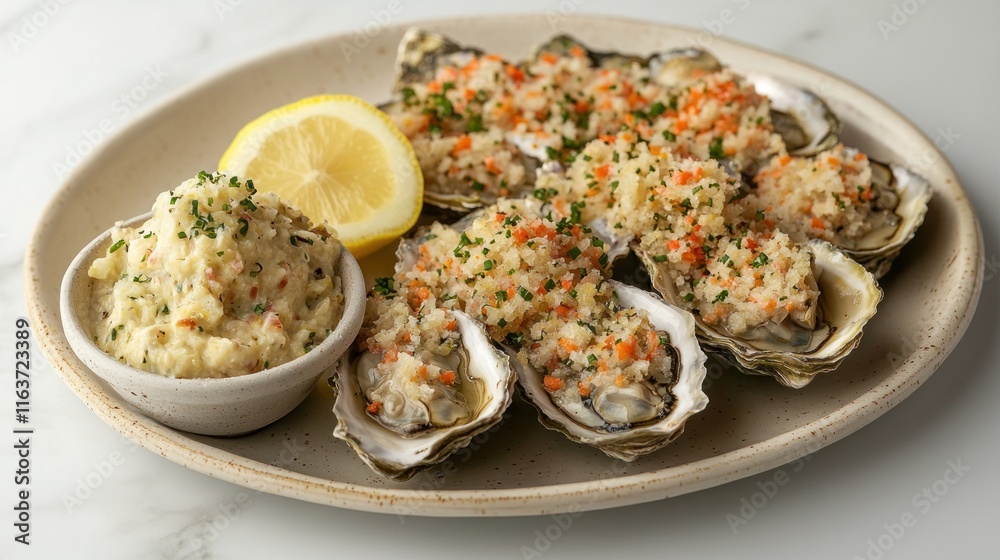 Delectable Baked Oysters with Creamy Horseradish Delectable Baked Oysters with Creamy Horseradish