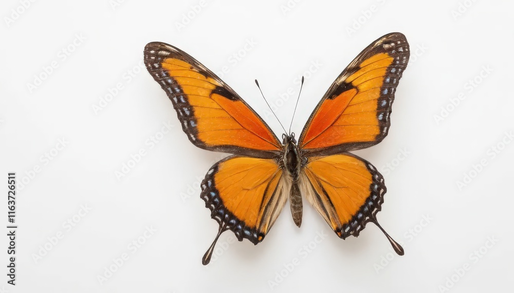 Fototapeta premium Close-up of a beautiful butterfly with vibrant colors.